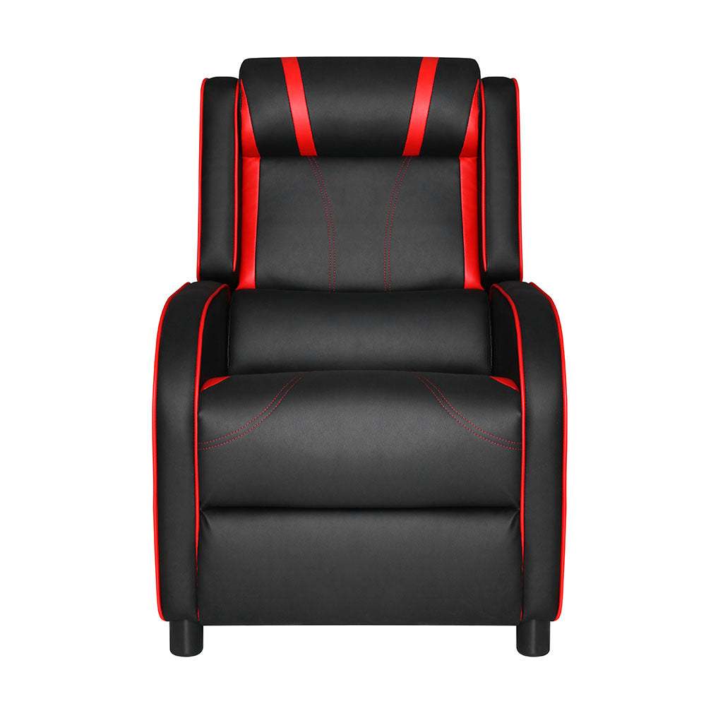 NNEDSZ Recliner Chair Gaming Racing Armchair Lounge Sofa Chairs Leather Black
